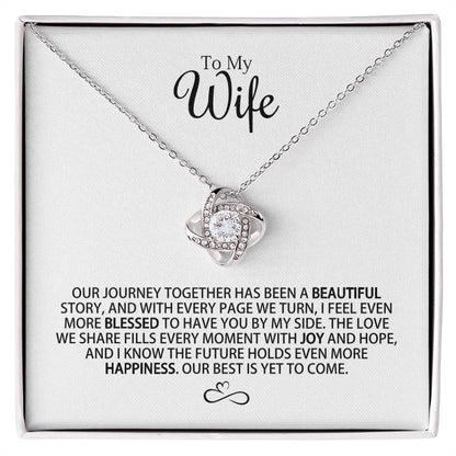 For My Wife - Our Journey Together - Love Knot Necklace