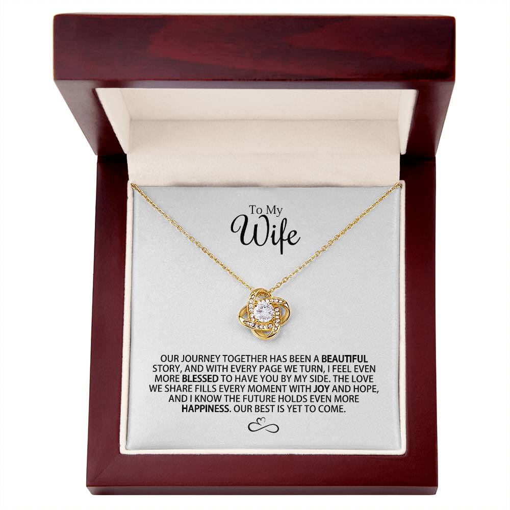 For My Wife - Our Journey Together - Love Knot Necklace