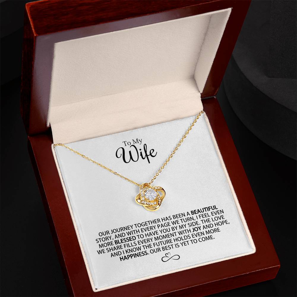 For My Wife - Our Journey Together - Love Knot Necklace