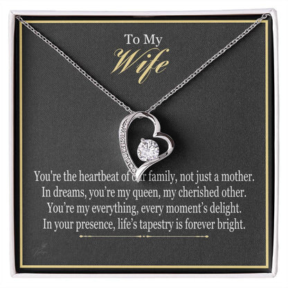 To My Wife - You're The Heartbeat Of Our Family - Forever Love Heart