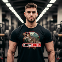 Daddysaurus Heavyweight Unisex Crewneck T-shirt & Longsleeve