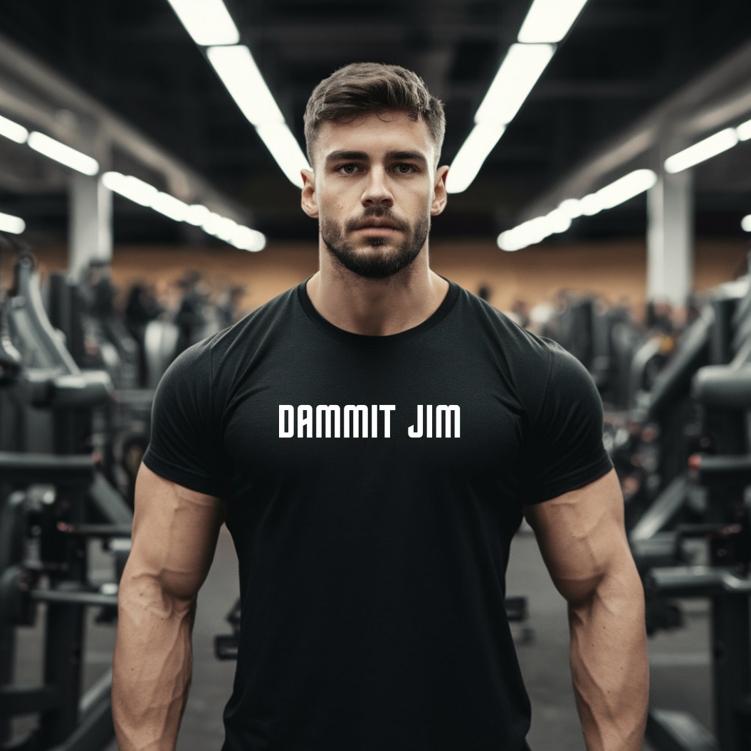 Dammit Jim Heavyweight Unisex Crewneck T-shirt